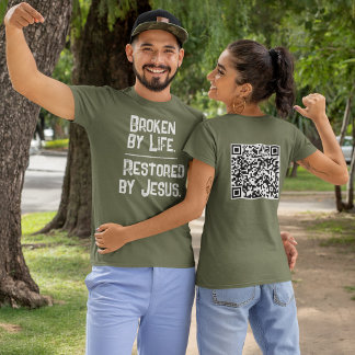 Von Leben Gebrochen, Von Jesus Wiederhergestellt B T-Shirt