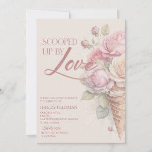 Von Liebe Bridal Dusche Einladung, Blush Einladung