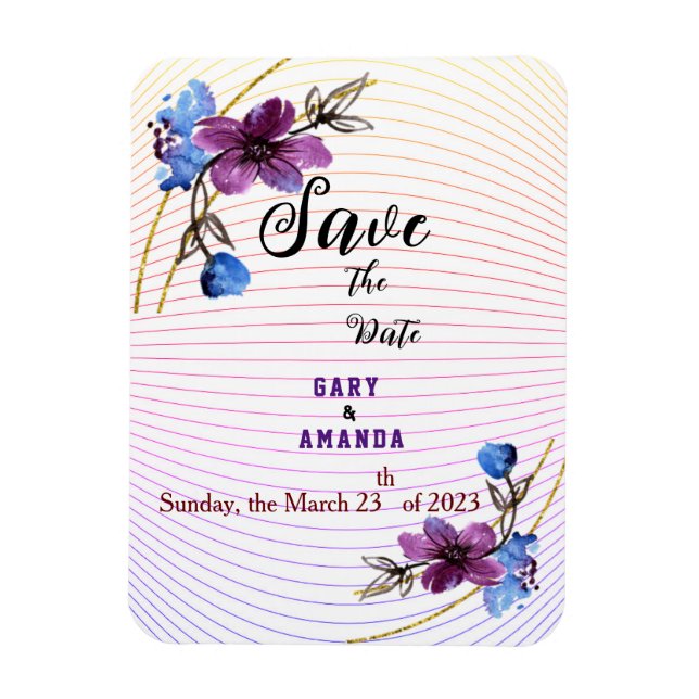 Von Lila abkleben Magnet (Vertikal)