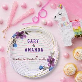 Von Lila abkleben Pappteller