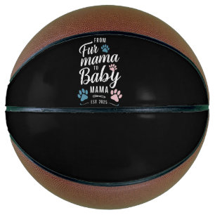 Von Mama bis Baby Mama Est 2025 Hunde Katze Mama Basketball