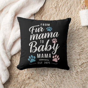 Von Mama bis Baby Mama Est 2025 Hunde Katze Mama Kissen