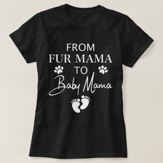 Von Mama bis Baby Mama Hunde Katze Besitzer Junge  T-Shirt (Design vorne)