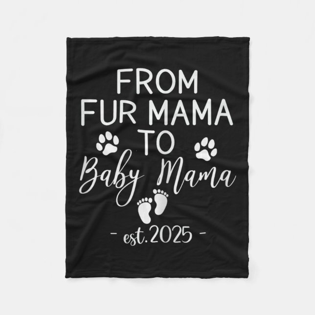 Von Mama nach Ba Fleecedecke (Vorderseite)