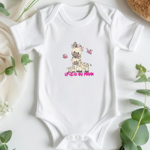 Von Mama verwöhnt - Niedliche Mama und Baby Giraff Strampler
