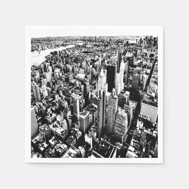 Von Manhattan zum Himmel Serviette (Vorderseite)