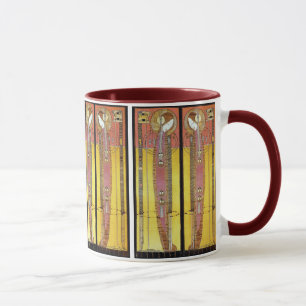 Von Margaret Macdonald bestickte Panels Tasse