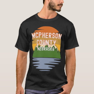Von McPherson Landkreis Nebraska Vintag Sunset T-Shirt