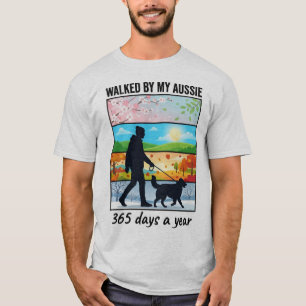 Von meinem Aussie begleitet   365 Tage im Jahr Hun T-Shirt