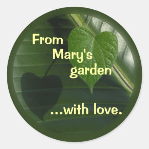 Von meinem Gartenaufkleber zum Personalisieren Runder Aufkleber