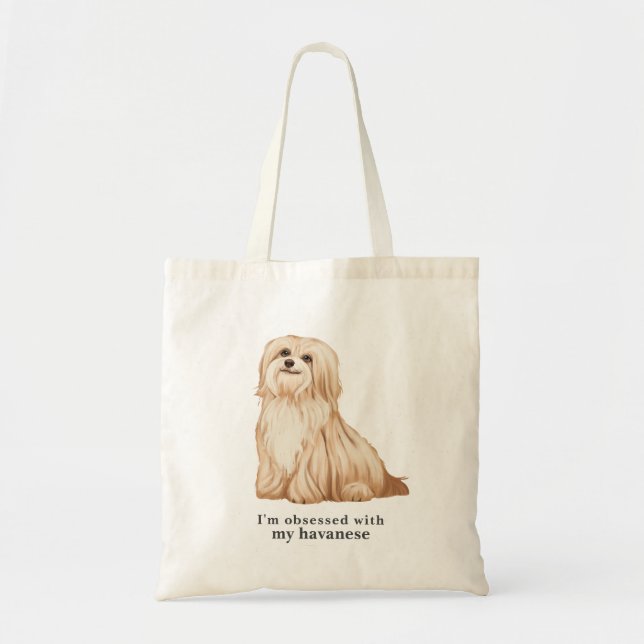 'Von meinem Havanese besessen' Tote Bag Tragetasche (Vorne)