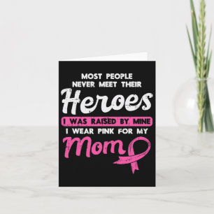 Von meinem Heldenrosa für die Mama Brustkrebs Bewu Karte