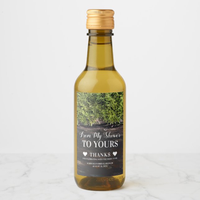 Von meiner Dusche zu deinen hausgemachten Duschgel Weinetikett (Vorderseite)