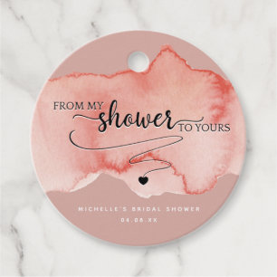 Von meiner Dusche zu deiner, Blush, Rose Gold Geschenkanhänger