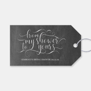 Von meiner Dusche zu deiner - Brautparty Geschenkanhänger