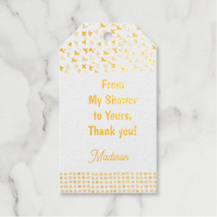 Von meiner Dusche zu deiner Silber- oder Goldfolie Geschenkanhänger