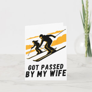 Von meiner Frau beim Skifahren auf dem Familienurl Karte