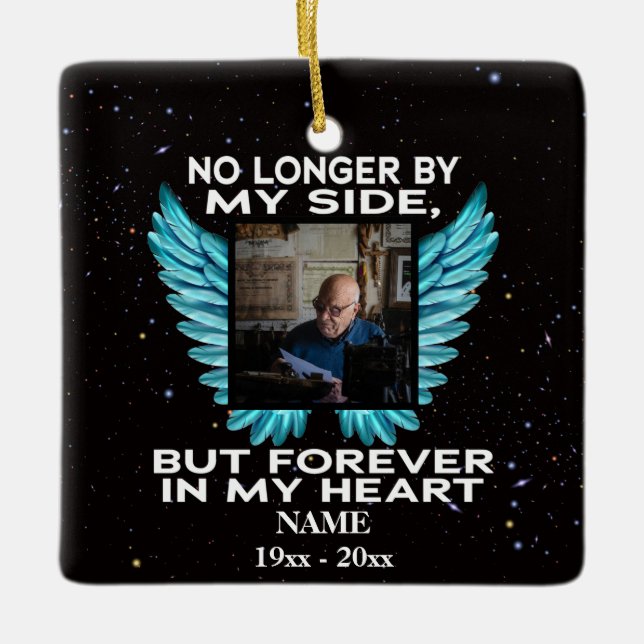 Von meiner Seite nicht mehr, Foto-Gedenkstätte zu  Keramikornament (Vorderseite)