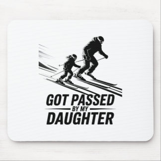 Von meiner Tochter beim Skifahren getreten _49 Mousepad