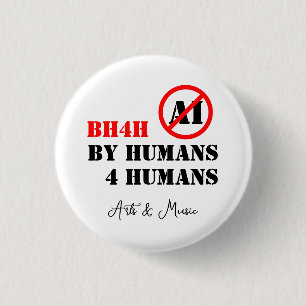 Von Menschen 4 Menschen / Kunst und Musik (BH4H) Button