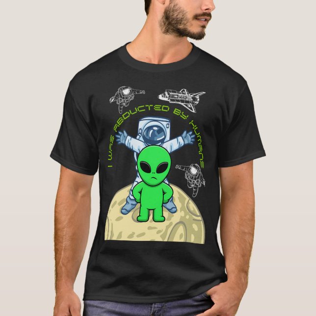 Von Menschen entführte Ufo-Alien T-Shirt (Vorderseite)