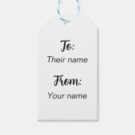 Von Minimalistisch Geschenkanhänger