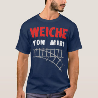 Von mir wegziehen Bahnschienen T-Shirt