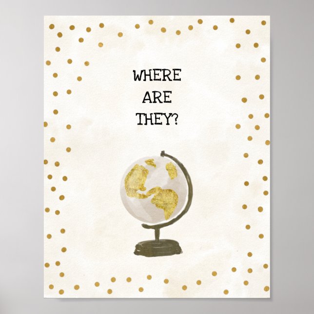 Von Miss zu Mrs. Brautparty Sign Poster (Vorne)