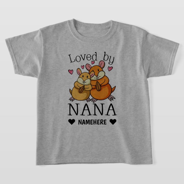 Von Nana geliebt T-Shirt (Ablage )