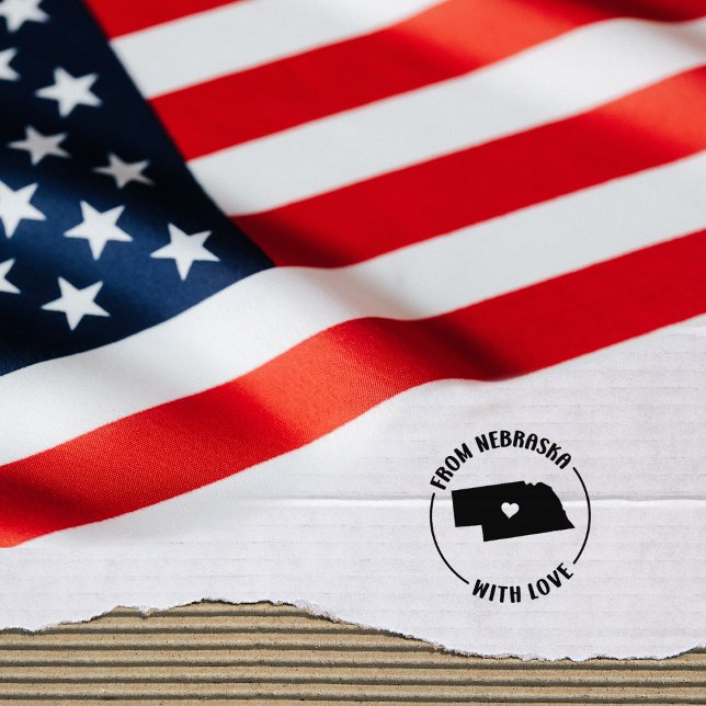 Von Nebraska mit Liebe, Gummistempel (Von Creator hochgeladen)