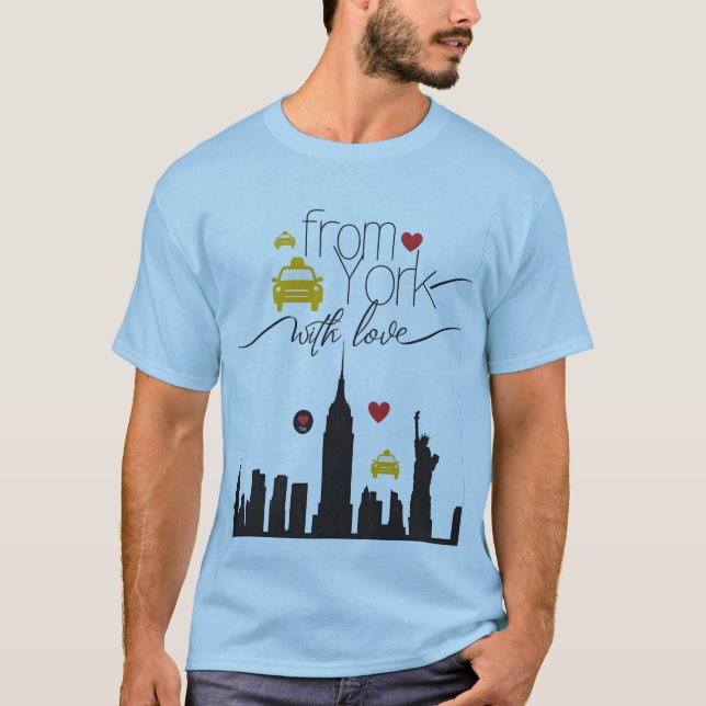 Von New York, mit Liebe - City Pulse T-Shirt (Vorderseite)
