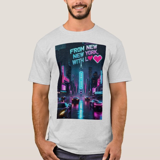 Von New York mit Liebe - East River Flow T-Shirt (Vorderseite)