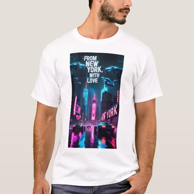 Von New York mit Liebe - Rainy Day Romance T-Shirt (Vorderseite)