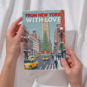 Von New York mit Liebe Vintag Retro Weihnachten