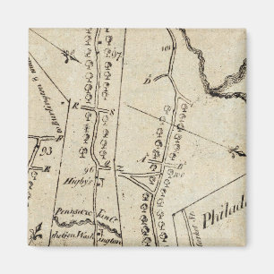 Von New York nach Philadelphia 50 Magnet