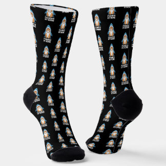 Von niemandem gefürchtet Lustige Katze im Haikostü Socken