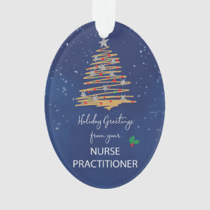 Von Nurse Practitioner Weihnachtsbaum individuell  Ornament
