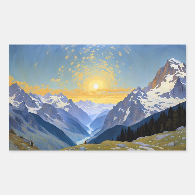 Von oben rechteckiger aufkleber (Vorderseite)