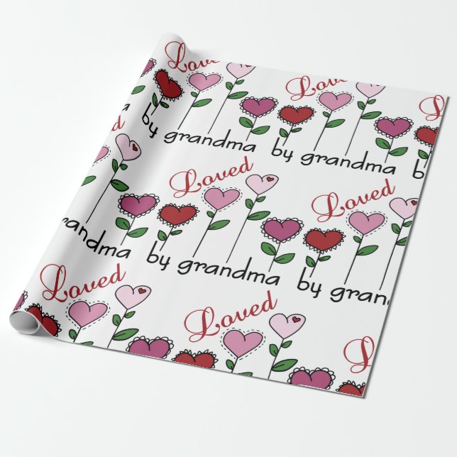 Von Oma geliebt Geschenkpapier (Ungerollt)