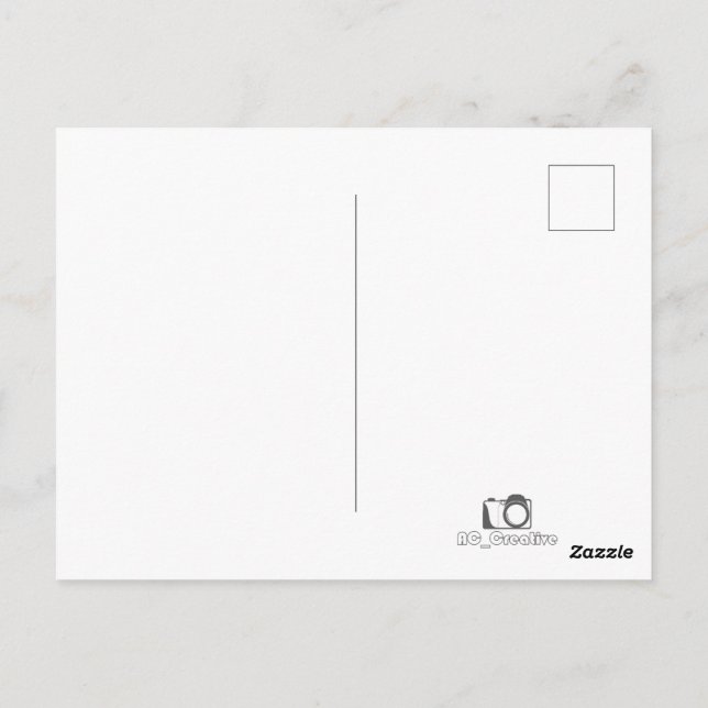 Von Paris mit Liebe Postkarte (Rückseite)