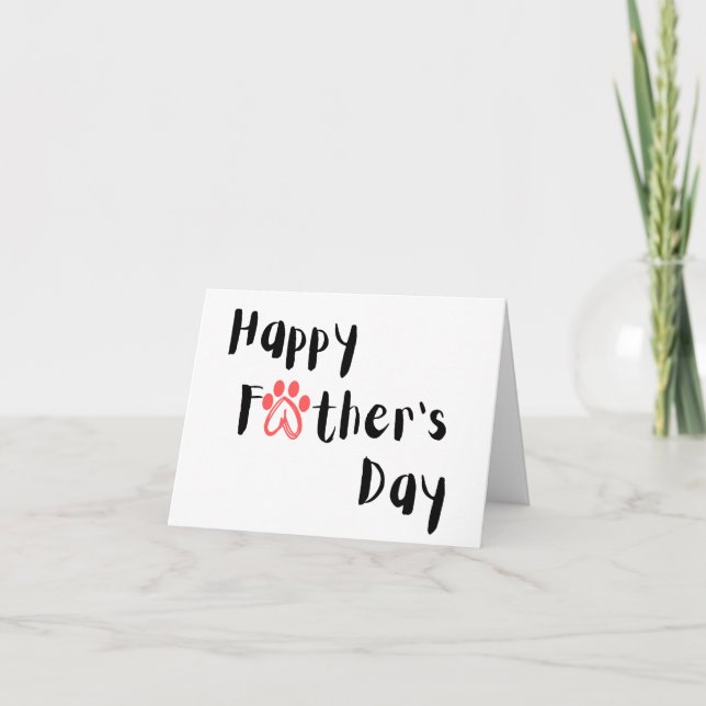 Von Pet | Fröhlicher Vatertag Feiertagskarte (Vorderseite)