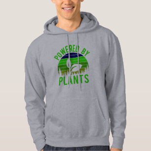 Von Pflanzen angetrieben Lustig Grüner Veganer Vin Hoodie