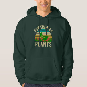 Von Pflanzen angetrieben Lustig Grüner Veganer Vin Hoodie