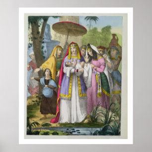 Von Pharao's Daughter Gerettet Moses aus einer Bib Poster