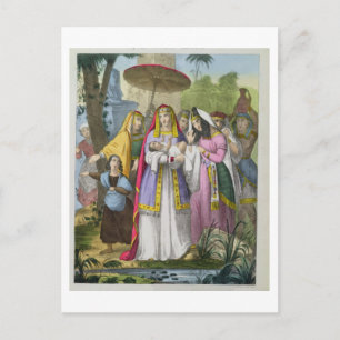 Von Pharao's Daughter Gerettet Moses aus einer Bib Postkarte