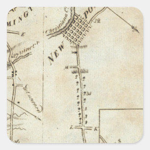 Von Phila nach Annapolis Maryld 53 Quadratischer Aufkleber