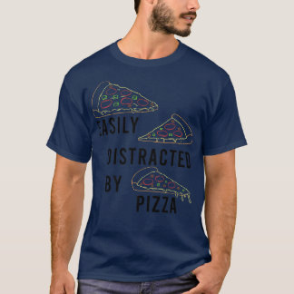Von Pizza Funny Sprichwort Pizza Koch abgelenkt  T-Shirt