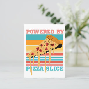 VON PIZZA SLICE BEFUGT - PIZZA LOVER POSTKARTE