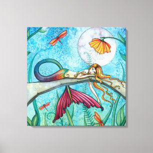 Von Pond Mermaid Art von Molly Harrison Leinwanddruck