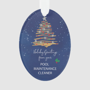 Von Pool Maintenance sauberer Weihnachtsbaum Ornament